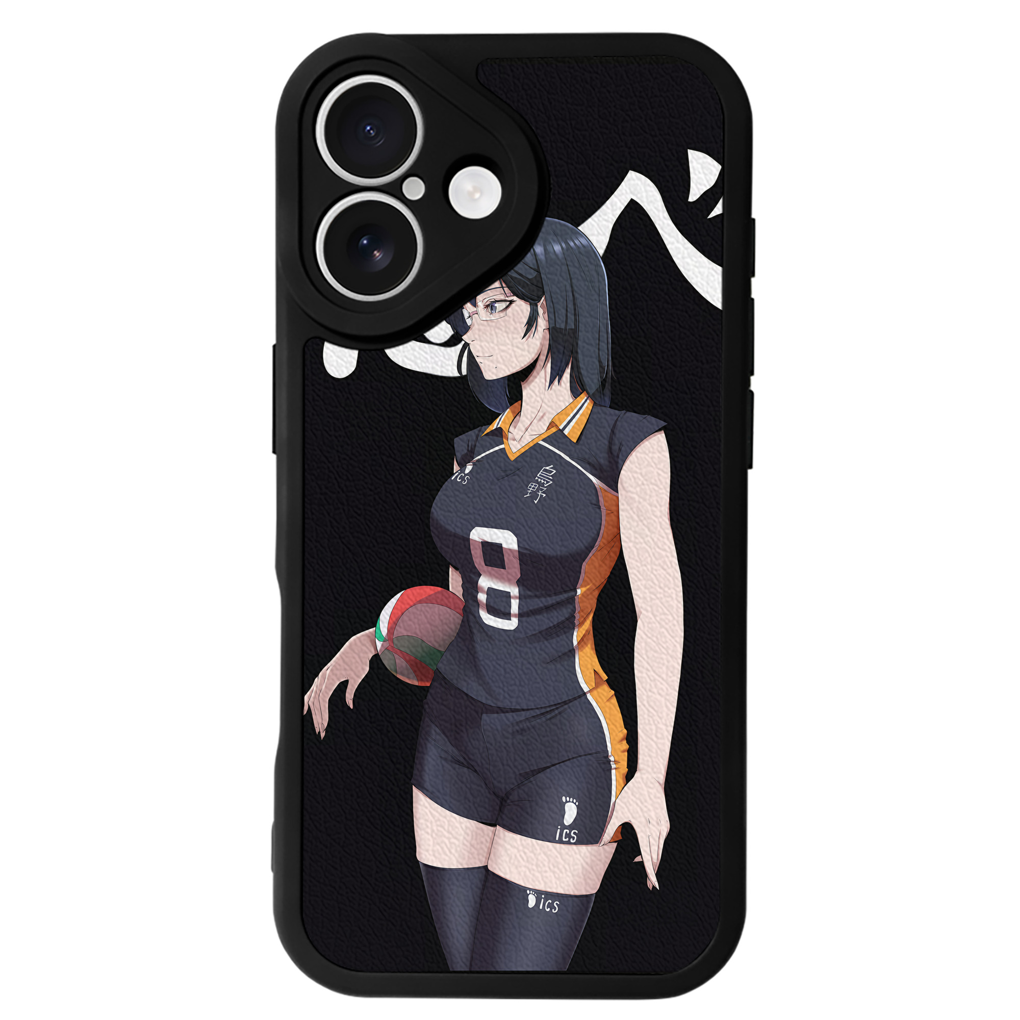 （画像用） ハイキュー!! Haikyu!! 【iPhone 16シリーズ対応】シリコンスマホケース（レザー調） 材質：シリコン